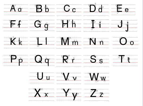 26个字母艺术写法图片