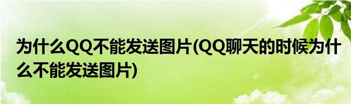 为什么qq不能下载